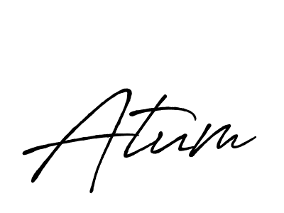 Design your own signature with our free online signature maker. With this signature software, you can create a handwritten (Antro_Vectra_Bolder) signature for name Atum. Atum signature style 7 images and pictures png