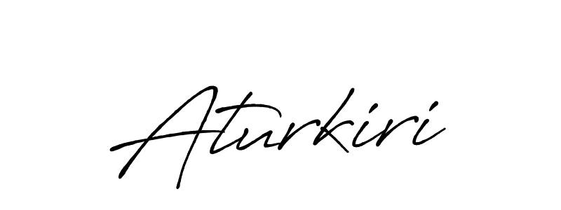 How to make Aturkiri signature? Antro_Vectra_Bolder is a professional autograph style. Create handwritten signature for Aturkiri name. Aturkiri signature style 7 images and pictures png