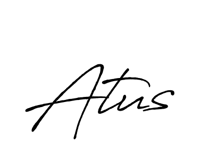 Similarly Antro_Vectra_Bolder is the best handwritten signature design. Signature creator online .You can use it as an online autograph creator for name Atus. Atus signature style 7 images and pictures png