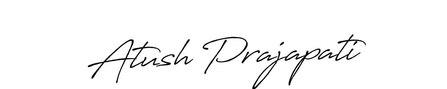 Also we have Atush Prajapati name is the best signature style. Create professional handwritten signature collection using Antro_Vectra_Bolder autograph style. Atush Prajapati signature style 7 images and pictures png