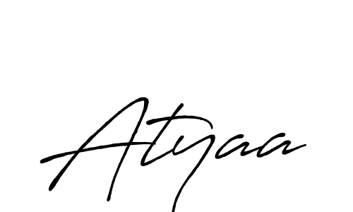 Also we have Atyaa name is the best signature style. Create professional handwritten signature collection using Antro_Vectra_Bolder autograph style. Atyaa signature style 7 images and pictures png