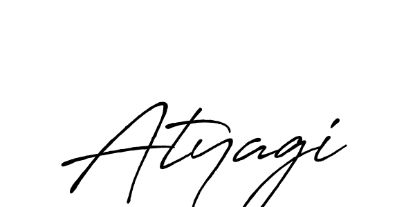 Create a beautiful signature design for name Atyagi. With this signature (Antro_Vectra_Bolder) fonts, you can make a handwritten signature for free. Atyagi signature style 7 images and pictures png