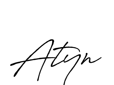 How to make Atyn signature? Antro_Vectra_Bolder is a professional autograph style. Create handwritten signature for Atyn name. Atyn signature style 7 images and pictures png