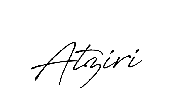 Design your own signature with our free online signature maker. With this signature software, you can create a handwritten (Antro_Vectra_Bolder) signature for name Atziri. Atziri signature style 7 images and pictures png