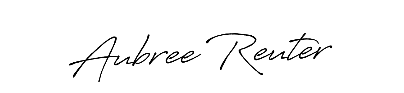 Aubree Reuter stylish signature style. Best Handwritten Sign (Antro_Vectra_Bolder) for my name. Handwritten Signature Collection Ideas for my name Aubree Reuter. Aubree Reuter signature style 7 images and pictures png