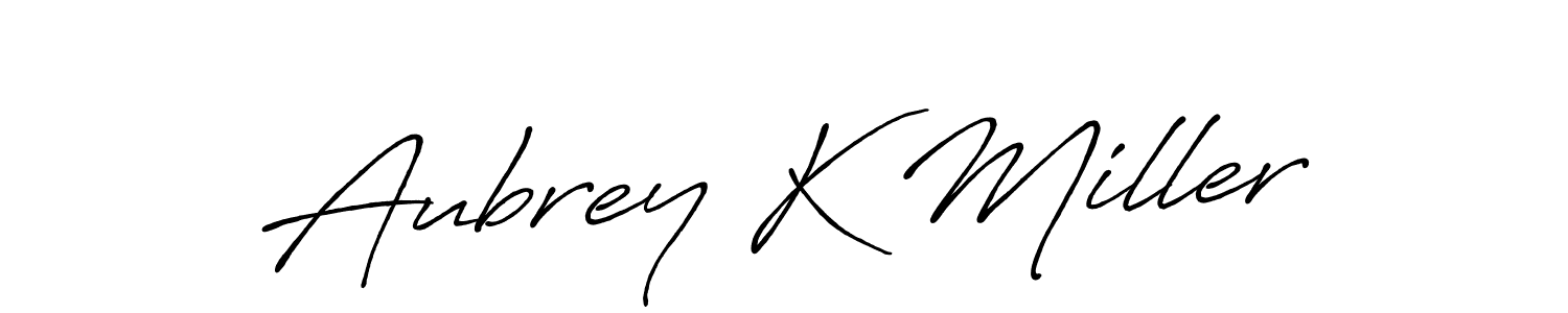 Also You can easily find your signature by using the search form. We will create Aubrey K Miller name handwritten signature images for you free of cost using Antro_Vectra_Bolder sign style. Aubrey K Miller signature style 7 images and pictures png