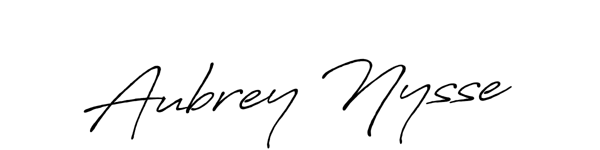 Design your own signature with our free online signature maker. With this signature software, you can create a handwritten (Antro_Vectra_Bolder) signature for name Aubrey Nysse. Aubrey Nysse signature style 7 images and pictures png