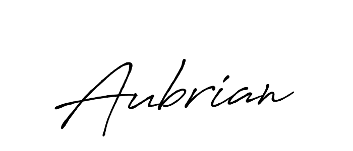 Create a beautiful signature design for name Aubrian. With this signature (Antro_Vectra_Bolder) fonts, you can make a handwritten signature for free. Aubrian signature style 7 images and pictures png