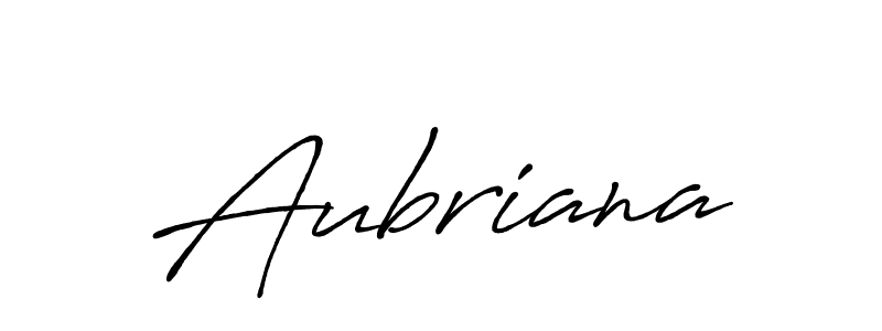 The best way (Antro_Vectra_Bolder) to make a short signature is to pick only two or three words in your name. The name Aubriana include a total of six letters. For converting this name. Aubriana signature style 7 images and pictures png