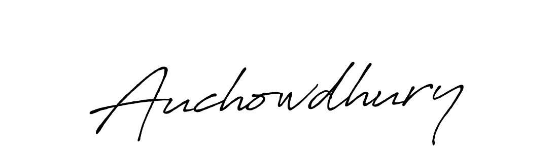 How to make Auchowdhury signature? Antro_Vectra_Bolder is a professional autograph style. Create handwritten signature for Auchowdhury name. Auchowdhury signature style 7 images and pictures png