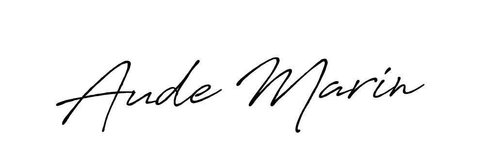 Use a signature maker to create a handwritten signature online. With this signature software, you can design (Antro_Vectra_Bolder) your own signature for name Aude Marin. Aude Marin signature style 7 images and pictures png