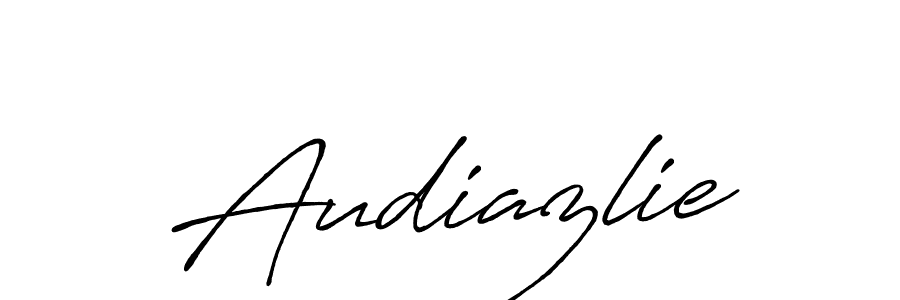 Make a beautiful signature design for name Audiazlie. With this signature (Antro_Vectra_Bolder) style, you can create a handwritten signature for free. Audiazlie signature style 7 images and pictures png