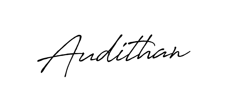 Design your own signature with our free online signature maker. With this signature software, you can create a handwritten (Antro_Vectra_Bolder) signature for name Audithan. Audithan signature style 7 images and pictures png