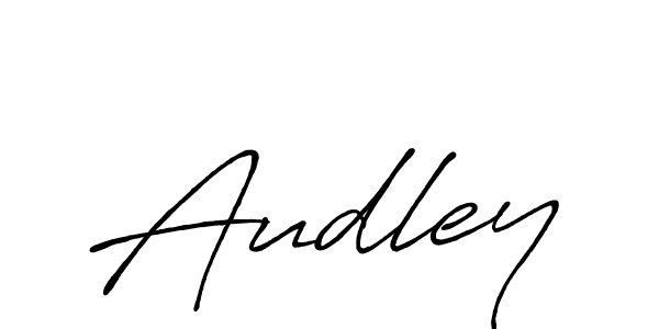 Create a beautiful signature design for name Audley. With this signature (Antro_Vectra_Bolder) fonts, you can make a handwritten signature for free. Audley signature style 7 images and pictures png