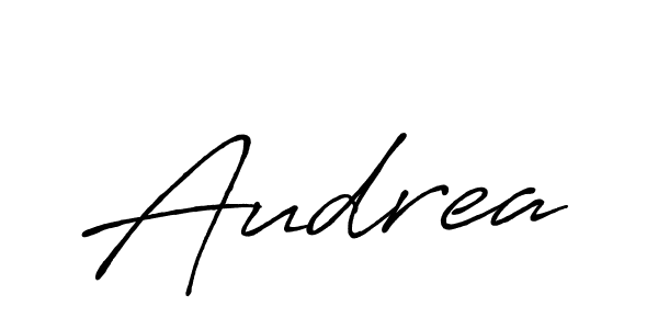 The best way (Antro_Vectra_Bolder) to make a short signature is to pick only two or three words in your name. The name Audrea include a total of six letters. For converting this name. Audrea signature style 7 images and pictures png