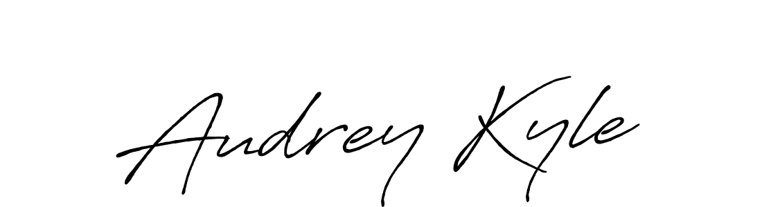 Create a beautiful signature design for name Audrey Kyle. With this signature (Antro_Vectra_Bolder) fonts, you can make a handwritten signature for free. Audrey Kyle signature style 7 images and pictures png