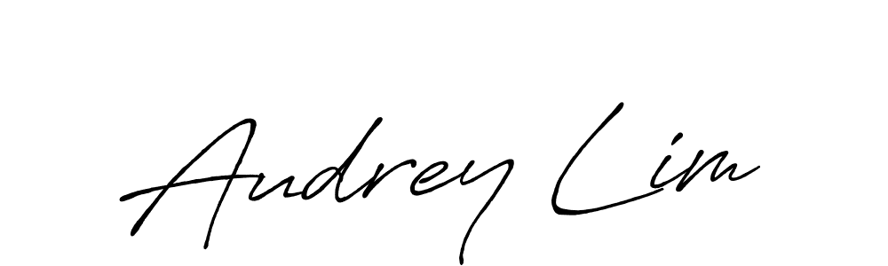 Use a signature maker to create a handwritten signature online. With this signature software, you can design (Antro_Vectra_Bolder) your own signature for name Audrey Lim. Audrey Lim signature style 7 images and pictures png