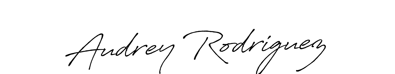 How to make Audrey Rodriguez signature? Antro_Vectra_Bolder is a professional autograph style. Create handwritten signature for Audrey Rodriguez name. Audrey Rodriguez signature style 7 images and pictures png