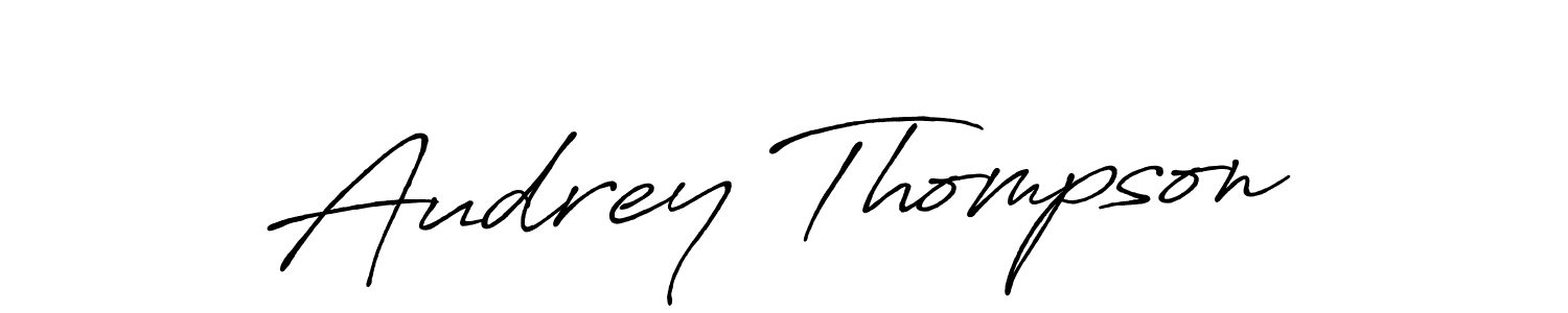 Make a short Audrey Thompson signature style. Manage your documents anywhere anytime using Antro_Vectra_Bolder. Create and add eSignatures, submit forms, share and send files easily. Audrey Thompson signature style 7 images and pictures png