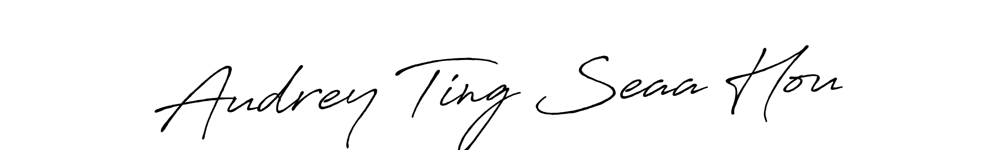 Check out images of Autograph of Audrey Ting Seaa Hou name. Actor Audrey Ting Seaa Hou Signature Style. Antro_Vectra_Bolder is a professional sign style online. Audrey Ting Seaa Hou signature style 7 images and pictures png