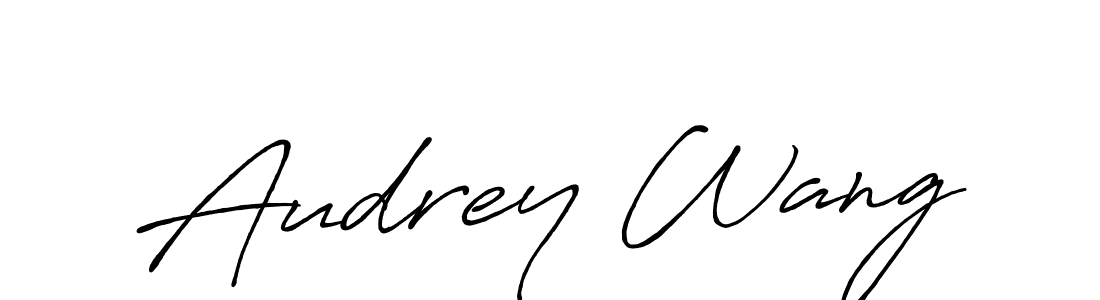 Also we have Audrey Wang name is the best signature style. Create professional handwritten signature collection using Antro_Vectra_Bolder autograph style. Audrey Wang signature style 7 images and pictures png