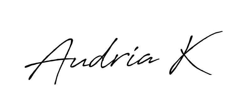 Make a short Audria K signature style. Manage your documents anywhere anytime using Antro_Vectra_Bolder. Create and add eSignatures, submit forms, share and send files easily. Audria K signature style 7 images and pictures png