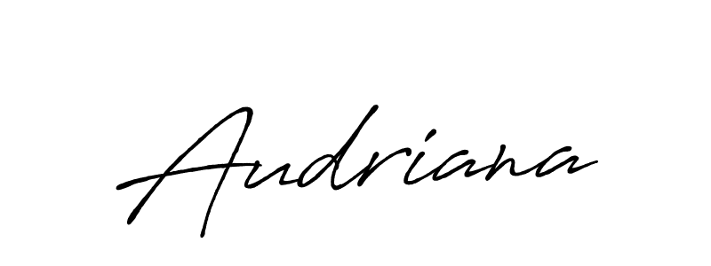 How to make Audriana name signature. Use Antro_Vectra_Bolder style for creating short signs online. This is the latest handwritten sign. Audriana signature style 7 images and pictures png