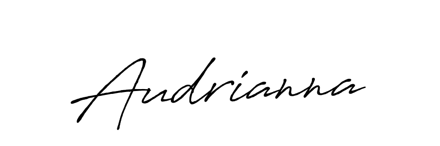 How to make Audrianna signature? Antro_Vectra_Bolder is a professional autograph style. Create handwritten signature for Audrianna name. Audrianna signature style 7 images and pictures png