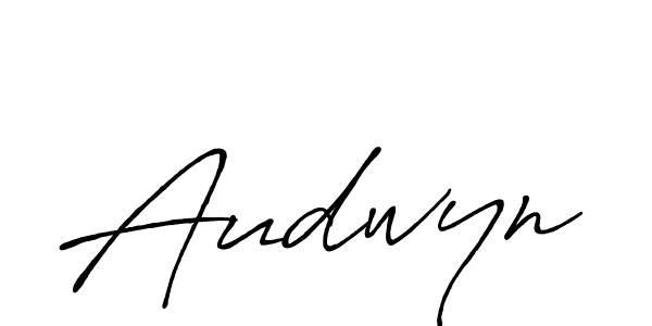 How to make Audwyn signature? Antro_Vectra_Bolder is a professional autograph style. Create handwritten signature for Audwyn name. Audwyn signature style 7 images and pictures png