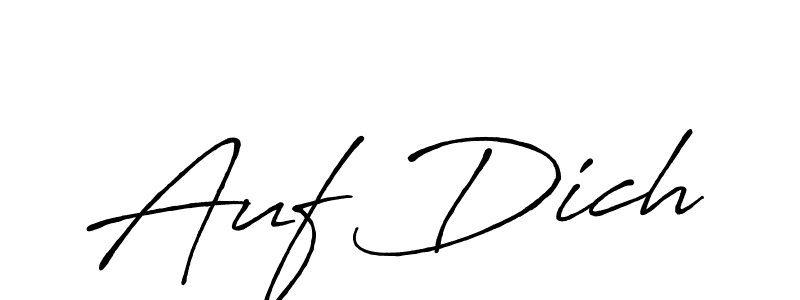 Make a beautiful signature design for name Auf Dich. With this signature (Antro_Vectra_Bolder) style, you can create a handwritten signature for free. Auf Dich signature style 7 images and pictures png