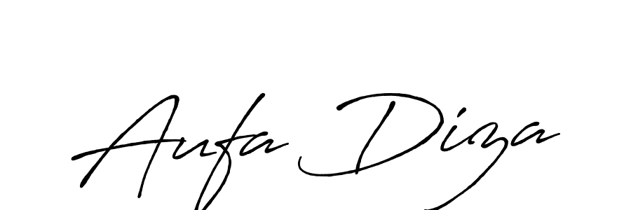 How to make Aufa Diza signature? Antro_Vectra_Bolder is a professional autograph style. Create handwritten signature for Aufa Diza name. Aufa Diza signature style 7 images and pictures png