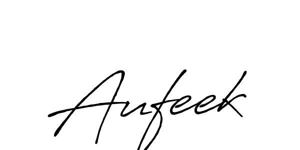 Make a beautiful signature design for name Aufeek. With this signature (Antro_Vectra_Bolder) style, you can create a handwritten signature for free. Aufeek signature style 7 images and pictures png