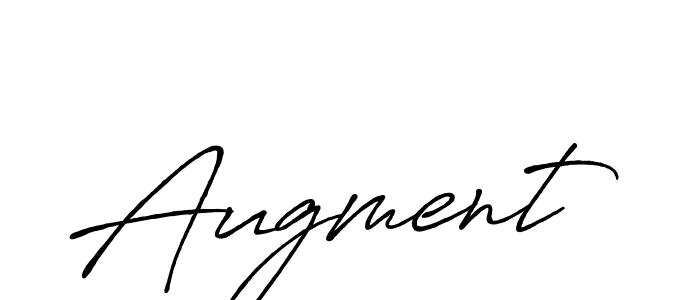 Also we have Augment name is the best signature style. Create professional handwritten signature collection using Antro_Vectra_Bolder autograph style. Augment signature style 7 images and pictures png