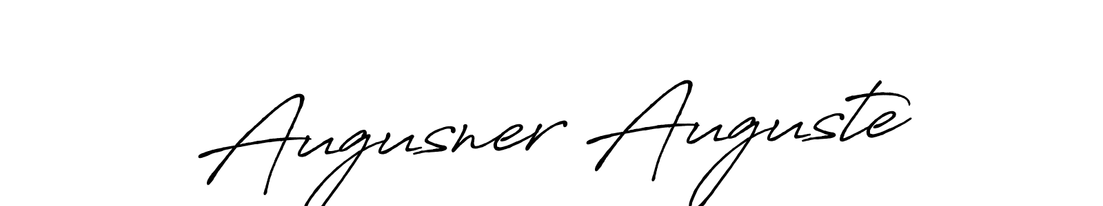 Create a beautiful signature design for name Augusner Auguste. With this signature (Antro_Vectra_Bolder) fonts, you can make a handwritten signature for free. Augusner Auguste signature style 7 images and pictures png