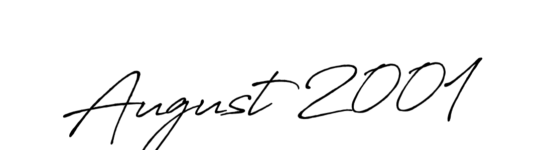 Design your own signature with our free online signature maker. With this signature software, you can create a handwritten (Antro_Vectra_Bolder) signature for name August 2001. August 2001 signature style 7 images and pictures png