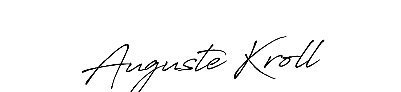 Antro_Vectra_Bolder is a professional signature style that is perfect for those who want to add a touch of class to their signature. It is also a great choice for those who want to make their signature more unique. Get Auguste Kroll name to fancy signature for free. Auguste Kroll signature style 7 images and pictures png