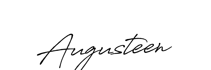 The best way (Antro_Vectra_Bolder) to make a short signature is to pick only two or three words in your name. The name Augusteen include a total of six letters. For converting this name. Augusteen signature style 7 images and pictures png