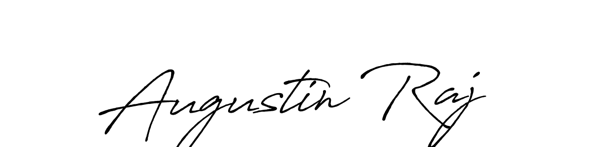 How to make Augustin Raj name signature. Use Antro_Vectra_Bolder style for creating short signs online. This is the latest handwritten sign. Augustin Raj signature style 7 images and pictures png