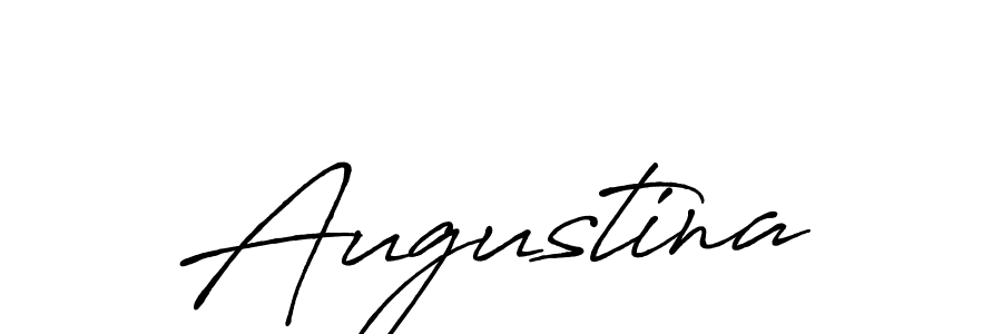 How to make Augustina signature? Antro_Vectra_Bolder is a professional autograph style. Create handwritten signature for Augustina name. Augustina signature style 7 images and pictures png