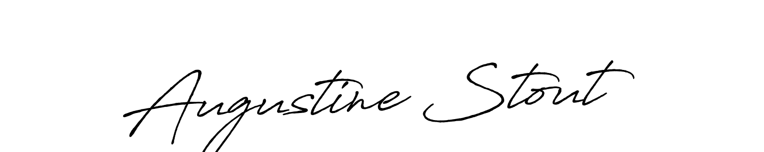 Design your own signature with our free online signature maker. With this signature software, you can create a handwritten (Antro_Vectra_Bolder) signature for name Augustine Stout. Augustine Stout signature style 7 images and pictures png