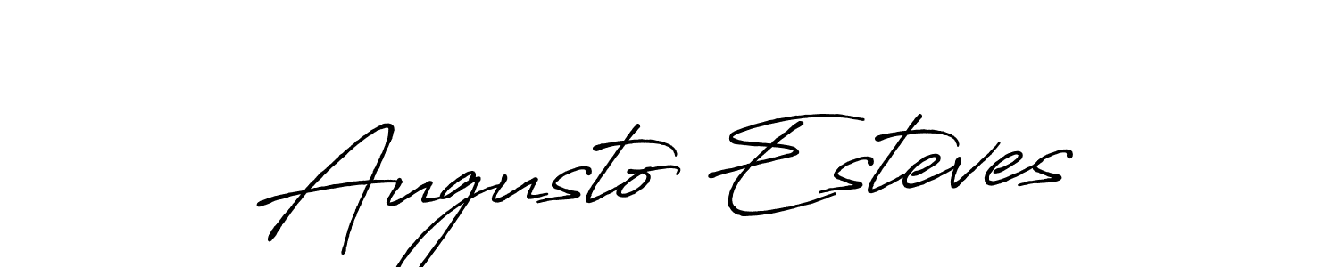 Design your own signature with our free online signature maker. With this signature software, you can create a handwritten (Antro_Vectra_Bolder) signature for name Augusto Esteves. Augusto Esteves signature style 7 images and pictures png