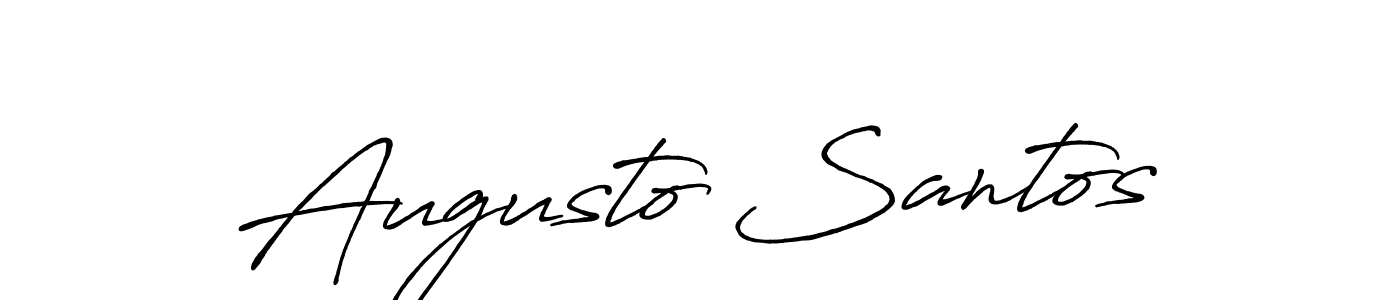 Make a beautiful signature design for name Augusto Santos. Use this online signature maker to create a handwritten signature for free. Augusto Santos signature style 7 images and pictures png