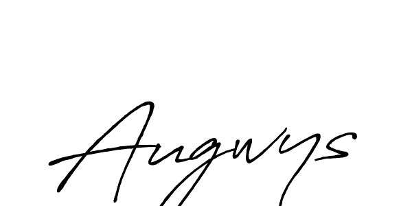 Design your own signature with our free online signature maker. With this signature software, you can create a handwritten (Antro_Vectra_Bolder) signature for name Augwys. Augwys signature style 7 images and pictures png