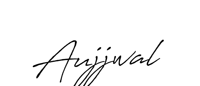 Make a beautiful signature design for name Aujjwal. With this signature (Antro_Vectra_Bolder) style, you can create a handwritten signature for free. Aujjwal signature style 7 images and pictures png