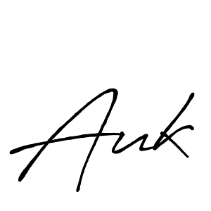 How to Draw Auk signature style? Antro_Vectra_Bolder is a latest design signature styles for name Auk. Auk signature style 7 images and pictures png