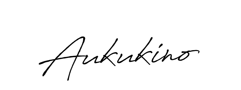 Also we have Aukukino name is the best signature style. Create professional handwritten signature collection using Antro_Vectra_Bolder autograph style. Aukukino signature style 7 images and pictures png