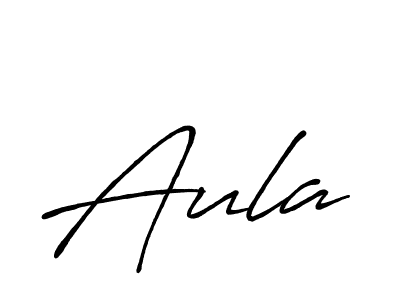 How to make Aula signature? Antro_Vectra_Bolder is a professional autograph style. Create handwritten signature for Aula name. Aula signature style 7 images and pictures png