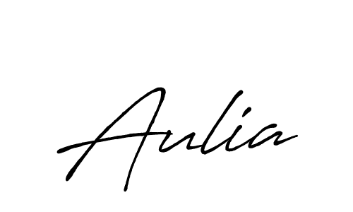 Make a beautiful signature design for name Aulia. With this signature (Antro_Vectra_Bolder) style, you can create a handwritten signature for free. Aulia signature style 7 images and pictures png