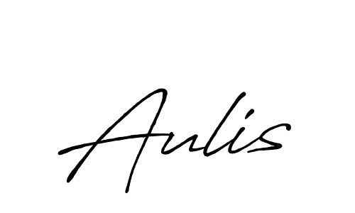 Design your own signature with our free online signature maker. With this signature software, you can create a handwritten (Antro_Vectra_Bolder) signature for name Aulis. Aulis signature style 7 images and pictures png