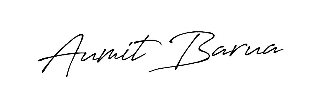 Aumit Barua stylish signature style. Best Handwritten Sign (Antro_Vectra_Bolder) for my name. Handwritten Signature Collection Ideas for my name Aumit Barua. Aumit Barua signature style 7 images and pictures png
